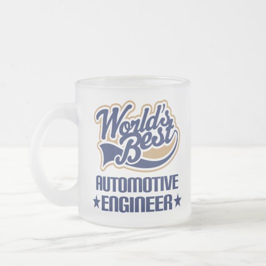 Automobielengineeringcadeau Matglas Koffiemok (Links)