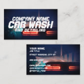 Automobielindustrie met futuristische stijl visitekaartje (Voorkant / Achterkant)