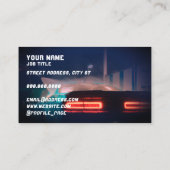 Automobielindustrie met futuristische stijl visitekaartje (Achterkant)