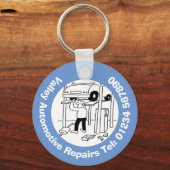 Automobielreparaties en -mechanica. sleutelhanger (Voorkant)