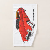Automobile classique rouge 1948 (Serviette à main)