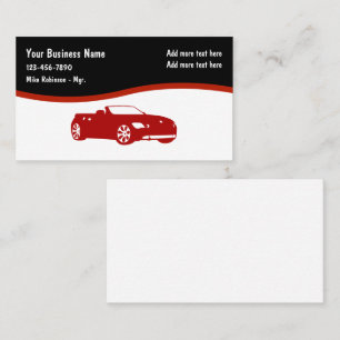 Automobile Moderne Cartes de visite simples