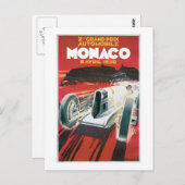 Automobile Monaco Briefkaart (Voorkant / Achterkant)