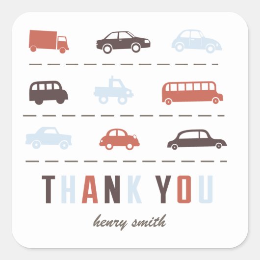 Automobiles Stickers Merci (Devant)