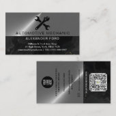 automonteur koper Metallic Gold glanzend staal Visitekaartje (Voorkant / Achterkant)