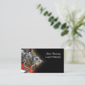 AUTOMOTIEF, OUDE MOTORFOTO / DIY FONTS VISITEKAARTJE (Staand voorkant)