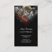 AUTOMOTIEF, OUDE MOTORFOTO / DIY FONTS VISITEKAARTJE (Achterkant)