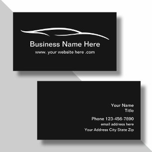 Automotive, auto detailing Visitekaartjes