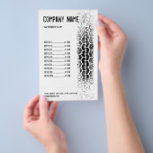 Automotive Business Flyer met bandenspoorontwerp (Hand)