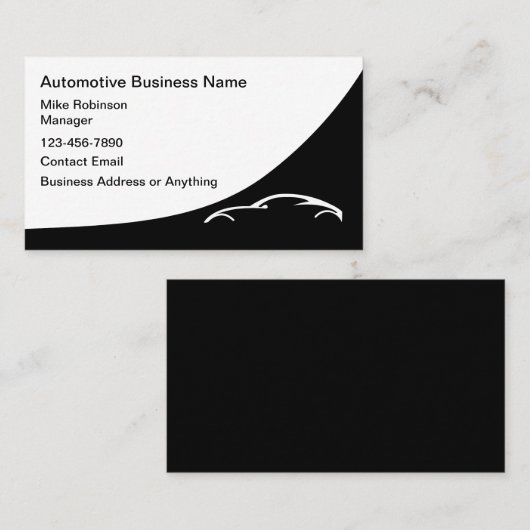 Automotive Business Services Carte de visite moder (Devant / Derrière)