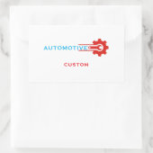 Automotive Gear Logo Rechthoekige Sticker (Tas)
