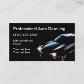 Automotive Modern Detailing Service Visitekaartje (Voorkant)