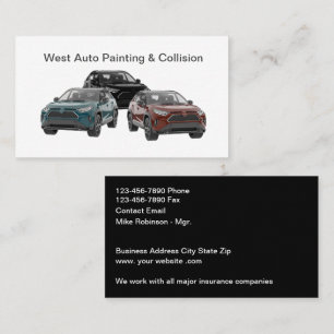 Automotive Schilderen & Collision Services Visitekaartje