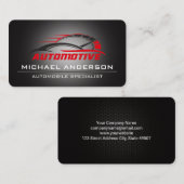 Automotive sportwagen reparatie | rensport visitekaartje (Voorkant / Achterkant)