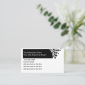 Automotive Visitekaartje Unique Design Sjabloon (Staand voorkant)