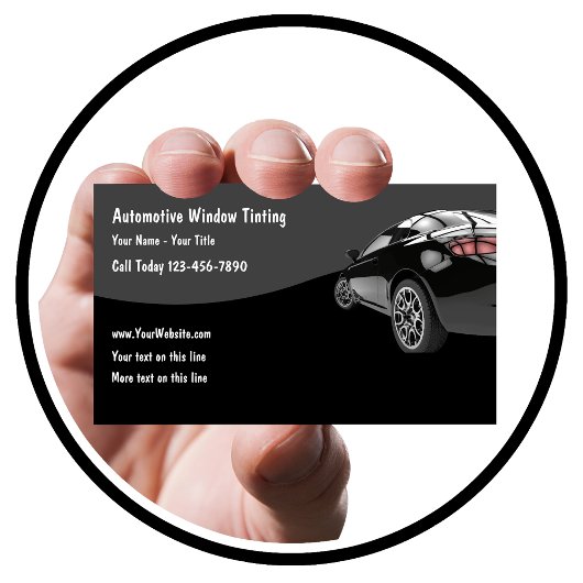 Automotive Window Tinting-Visitekaartjes Visitekaartje