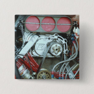 Automotor van de Cajun National's Vierkante Button 5,1 Cm