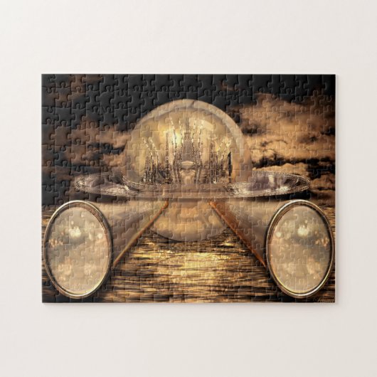 Autonome Pod City-puzzel Legpuzzel (Horizontaal)