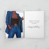 Autonomiser la carte d'anniversaire "fille chef" d (Intérieur)