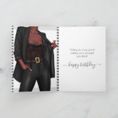 Autonomiser la carte d'anniversaire "fille chef" d (Intérieur)