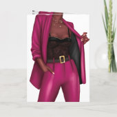 Autonomiser la carte d'anniversaire "fille chef" d (Dos)