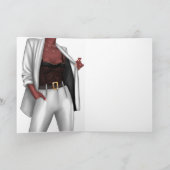 Autonomiser la carte d'anniversaire "fille chef" d (Intérieur)