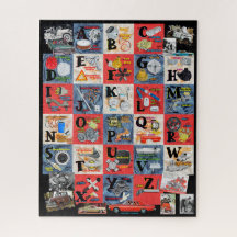 Autoonderdelen Alfabet Puzzle
