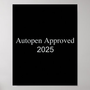 Autopen goedgekeurd 2025 poster