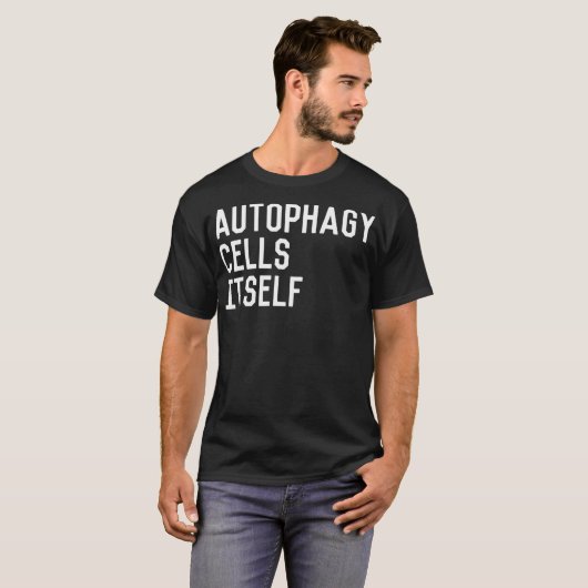 AUTOPHAGY CELLS ZELF Fasting Exercise Nutrition T-shirt (Voorkant volledig)