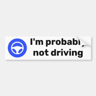 Autopilot bumper sticker 3 x 11 inch