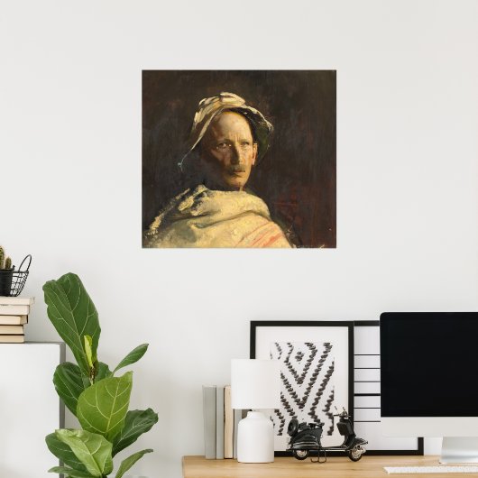 Autoportrait - Abbott Thayer Poster d'Art (Bureau à domicile)