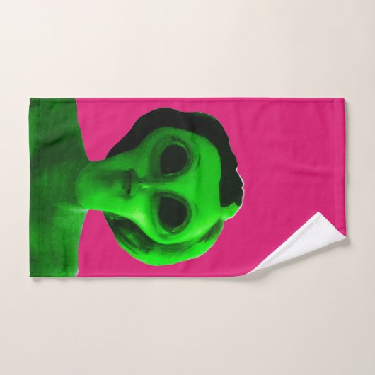 Autoportrait Alien (Serviette à main)