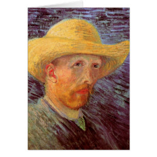 Autoportrait de Vincent van Gogh au chapeau de pai