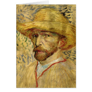 Autoportrait de Vincent van Gogh au chapeau de pai