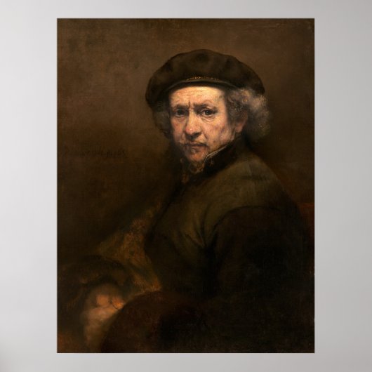 Autoportrait - Poster d'art de Rembrandt (Devant)