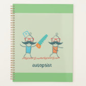 Autopsist Médicale Humour with Mustache Characters (Devant)