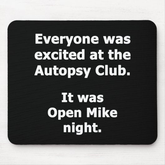 Autopsy Club Muismat (Voorkant)