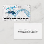 autoreiniging | Zeep en water Visitekaartje (Voorkant / Achterkant)
