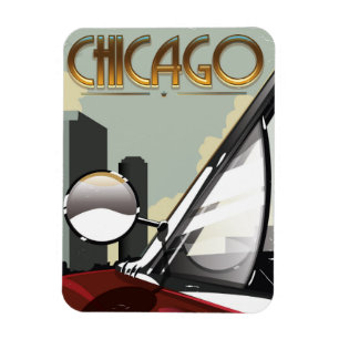 Autoreisposter Chicago City  Magneet