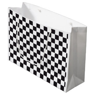 Autorennen/het Patroon van het Schaak + uw backgr. Groot Cadeauzakje