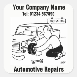 Autoreparatiebedrijf stickers
