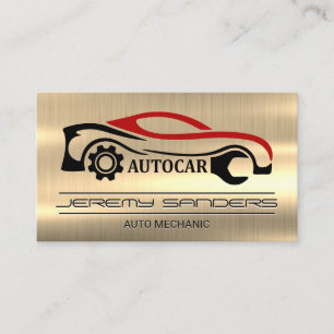 autoreparatiemonteur goudmetaal Tools Services Visitekaartje