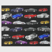 Auto's, auto's en auto's cadeaupapier (Vlak)