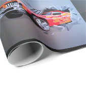 Auto's die door wandtappapier kruipen cadeaupapier (Rol Hoek)