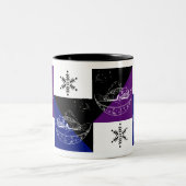 Auto's en bomen tweekleurige koffiemok (Center)