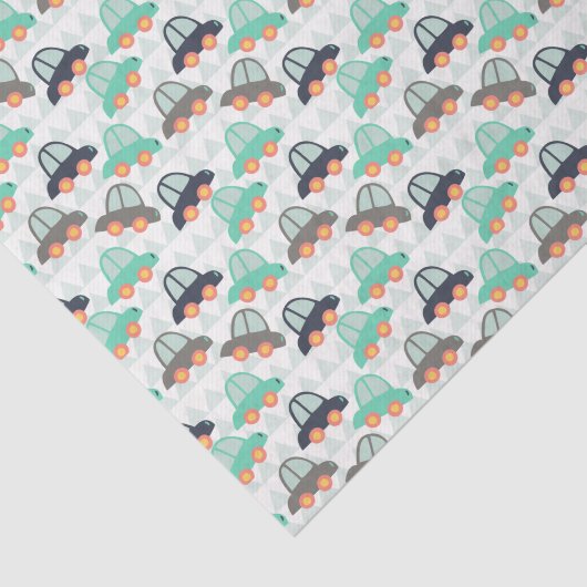 Auto's en meer auto's tissuepapier (Detail)