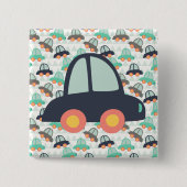 Auto's en meer auto's vierkante button 5,1 cm (Voorkant)