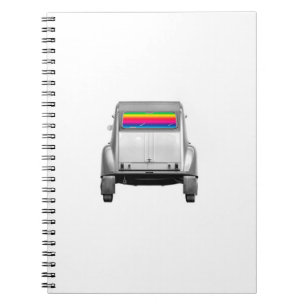 Auto's en regenboog notitieboek
