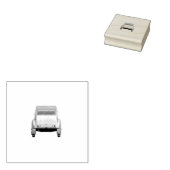 Auto's en regenboog 	rubberstempel (Gestempeld)