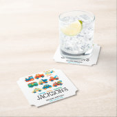 Auto's en vrachtwagens Verjaardag Kartonnen Onderzetters (Insitu)